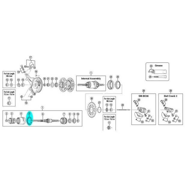 Bague 10 Billes 7/32 Shimano Y33R90220 Pour Moyeu SG-3C40 3 Bague 10 Billes 7/32 Shimano Y33R90220 Pour Moyeu SG-3C40