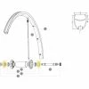 Ecrou De Réglage Et Enjoliveur D'Axe De Roue Avant Mavic Crossmax SL Céramique