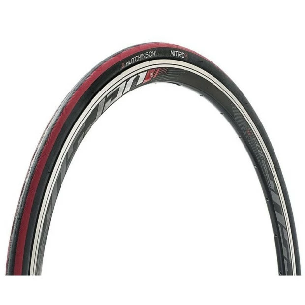 Pneu Hutchinson Nitro 2 TR - Tube Type - 700x25 - Noir/Rouge 3 Pneu Hutchinson Nitro 2 TR - Tube Type - 700x25 - Noir/Rouge