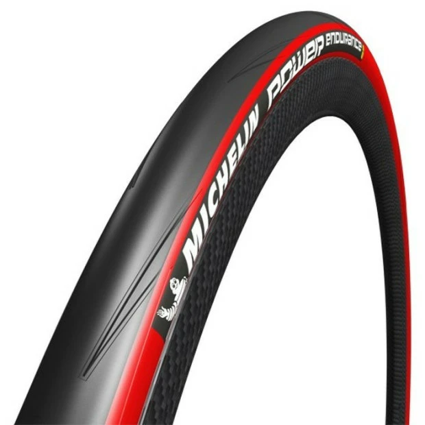 Pneu Michelin Power Endurance - Noir/Rouge 700X25c 3 Pneu Michelin Power Endurance - Noir/Rouge 700X25c